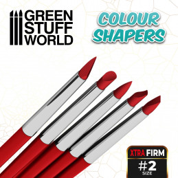 Colour Shapers Brushes SIZE 2 - EXTRA FIRM | Silicone Tools