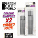 Colour Shapers Brushes COMBO 0 and 2 - WHITE SOFT