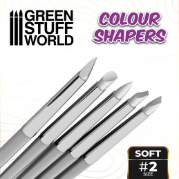 Colour Shapers Brushes SIZE 2 - WHITE SOFT | Modeling Tools