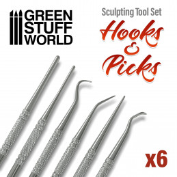 6x Hook and Pick tool Set | Metal tools