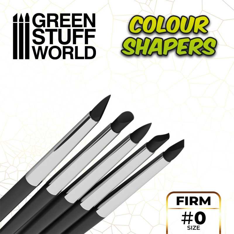 Colour Shapers Brushes SIZE 0 - BLACK FIRM | Silicone Tools Colour Shapers Brushes SIZE 0 - BLACK FIRM | Silicone Tools