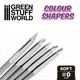 Pinceau Silicone - Colour Shapers TAILLE 0 - BLANC SOUPLE | Pinceaux en Silicone