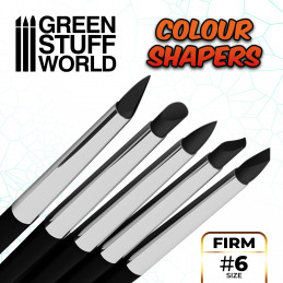 Combo15 pinceles tamaño 0,2 y 6 NEGRO FIRM Esculpir Pintar Colour Shapers