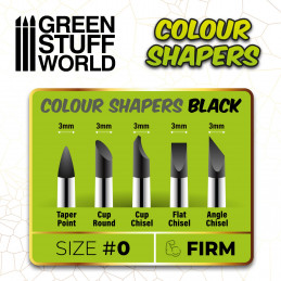 Modellierpinsel - Colour Shaper - Grösse 0 - SCHWARZE FIRME | Modellierpinsel