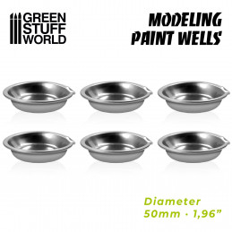 Modelling Paint Wells x6 | Paint Accesories
