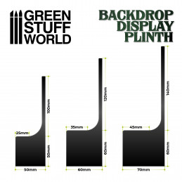 Backdrop Display Plinth 6x6x6cm Black | Backdrop Display Plinths