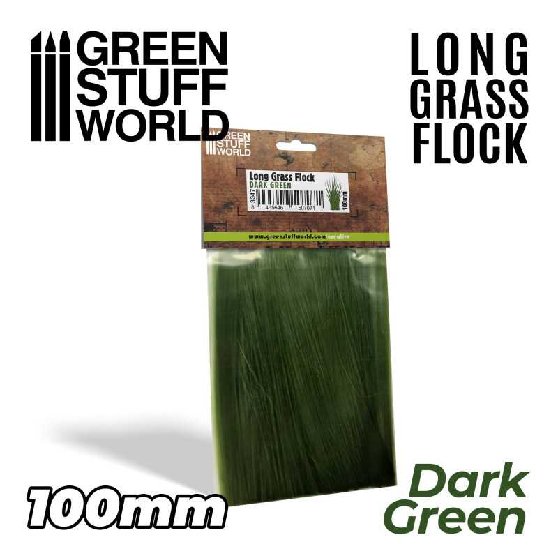 Herbe longue 100mm - Vert Foncé | Herbe longue