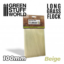 Langes Gras Flock 100mm - Beige