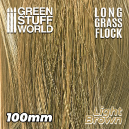 Langes Gras Flock 100mm - Hellbraun | Langes Gras Flock