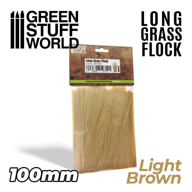 Long Grass Flock 100mm - Light Brown | Long Grass Flock Long Grass Flock 100mm - Light Brown | Long Grass Flock