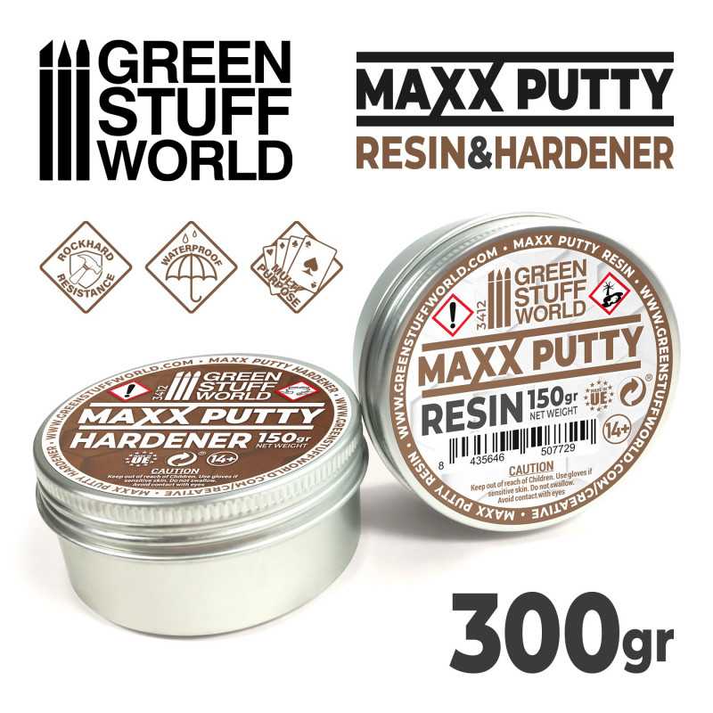 Masilla Epoxi MAXX PUTTY 300gr Materiales y Masillas