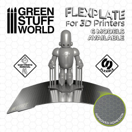 Placas flexibles para impresoras 3D - 124x70mm Placas de impresion flexibles