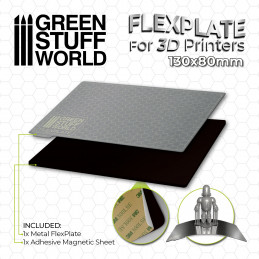 Placas flexibles para impresoras 3D - 130x80mm Placas de impresion flexibles