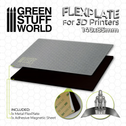 Placas flexibles para impresoras 3D - 140x85mm Placas de impresion flexibles