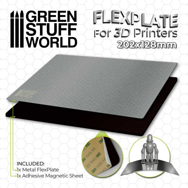 Piastre flessibili per stampanti 3D - 202x128mm | Piastre per stampatura flessibili
