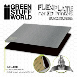 Placas flexibles para impresoras 3D - 192x120mm Placas de impresion flexibles