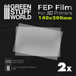 Pellicola FEP 200x140mm (pack x2) | Film FEP