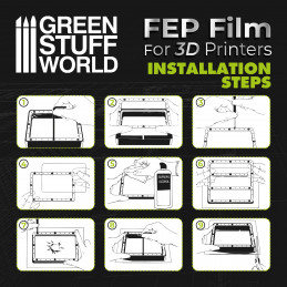 FEP film 300x210mm (pack x2)