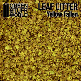 Leaf Litter - FALLEN YELLOW | Miniature leaves