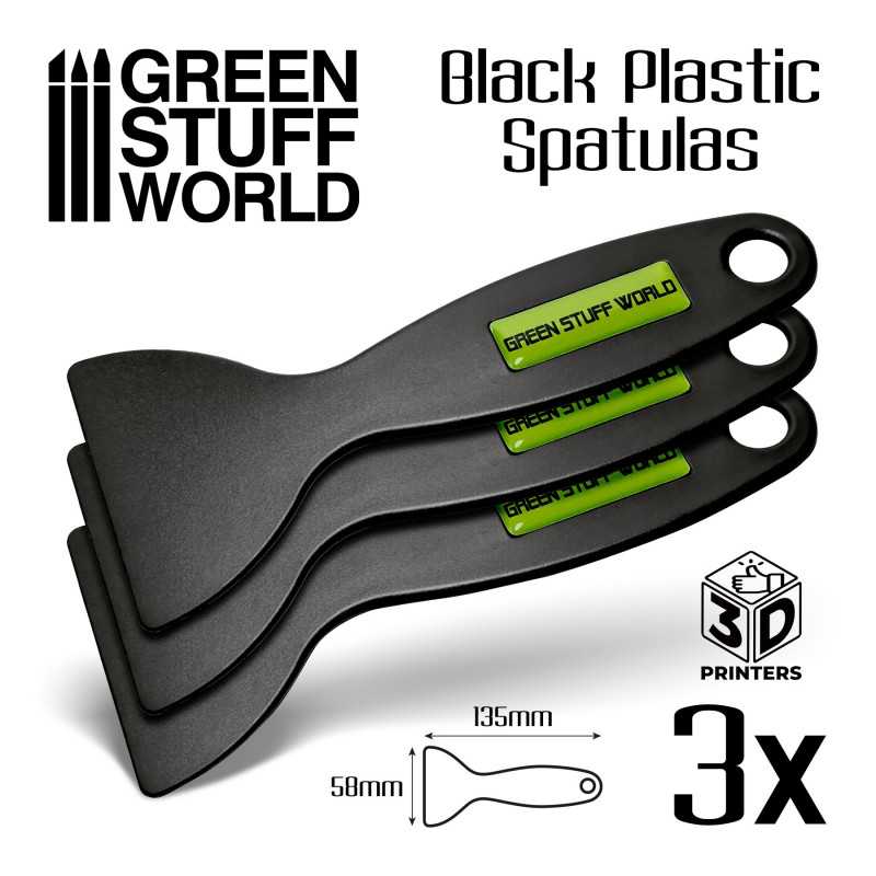 ▷ Black Plastic Spatulas - 3D printer 