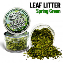 Leaf Litter - Spring Green | Miniature leaves