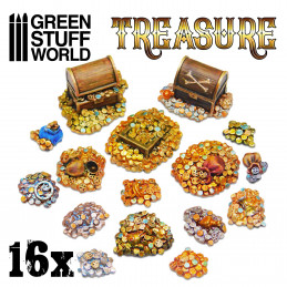 16x Resin Treasure Pieces | Fantasy furniture and scenery