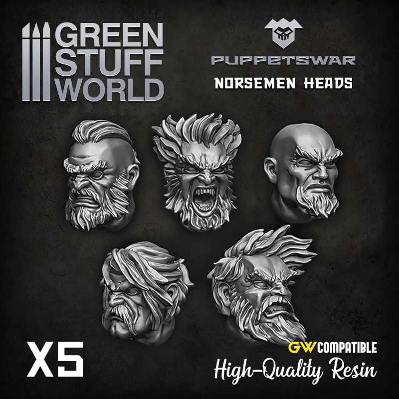 Norsemen heads | Resin items
