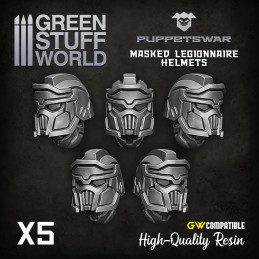 Masked Legionnaire helmets