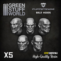 Bald heads | Resin items