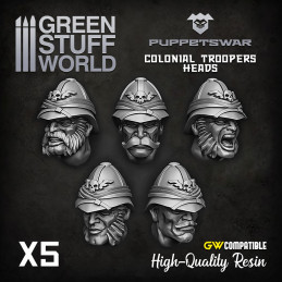 Colonial Troopers Heads | Resin items