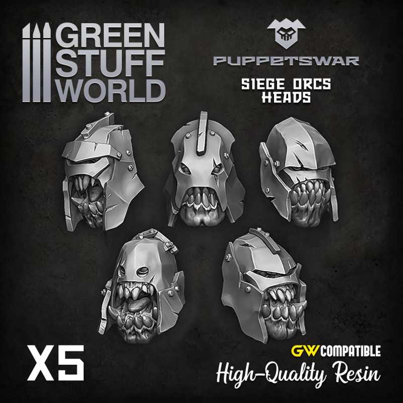 Siege Orcs Heads | Resin items