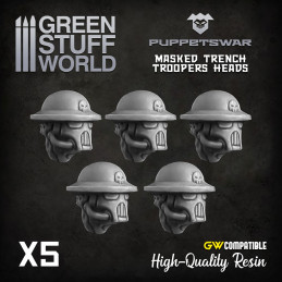 Masked Trench Troopers heads
