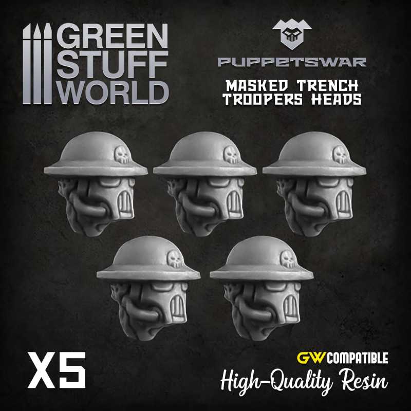 Masked Trench Troopers heads | Resin items
