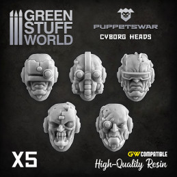 Cyborg heads | Resin items