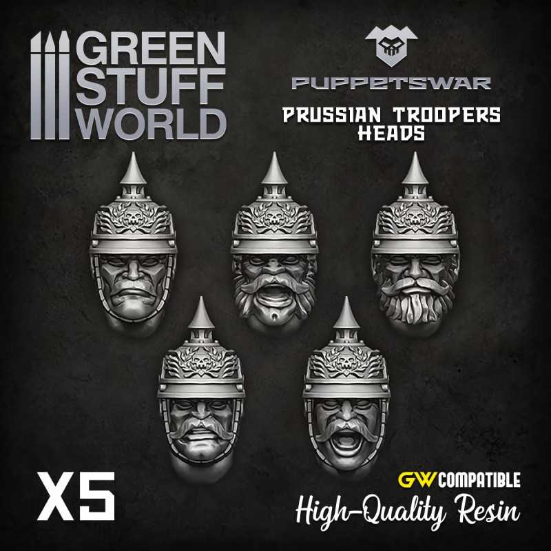 Prussian Troopers Heads | Resin items