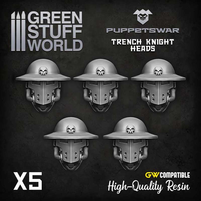 Trench Knight heads | Resin items