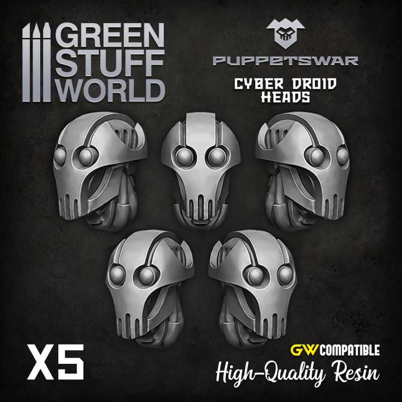 Cyber Droid Heads | Resin items