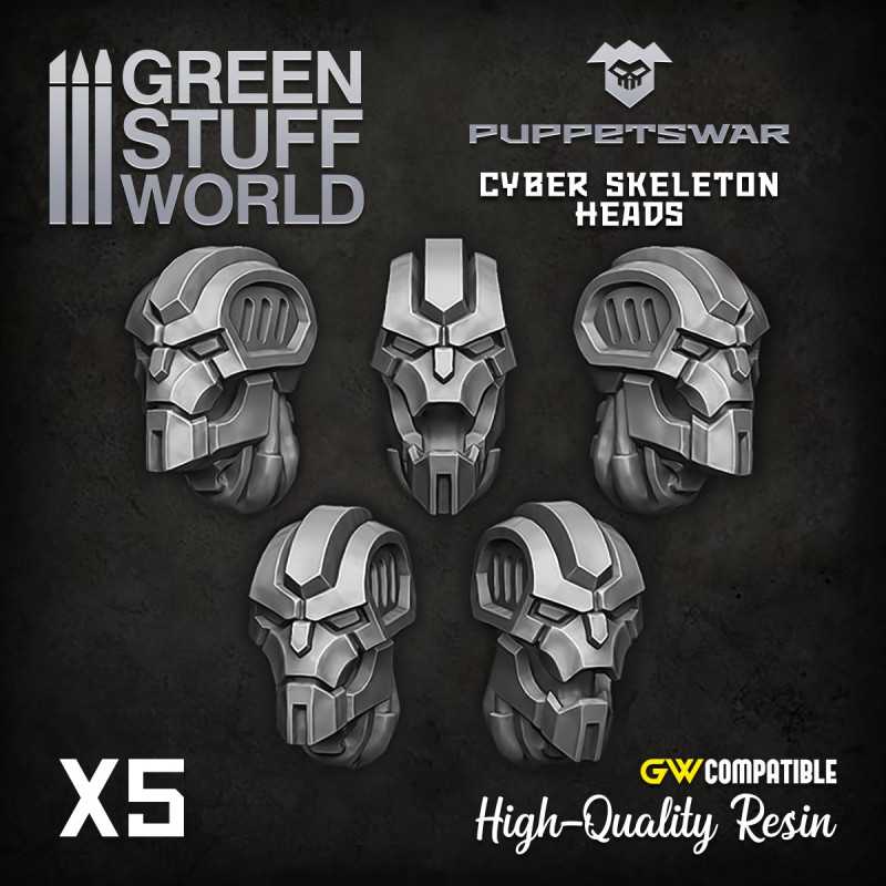 Cyber Skeleton Heads | Resin items