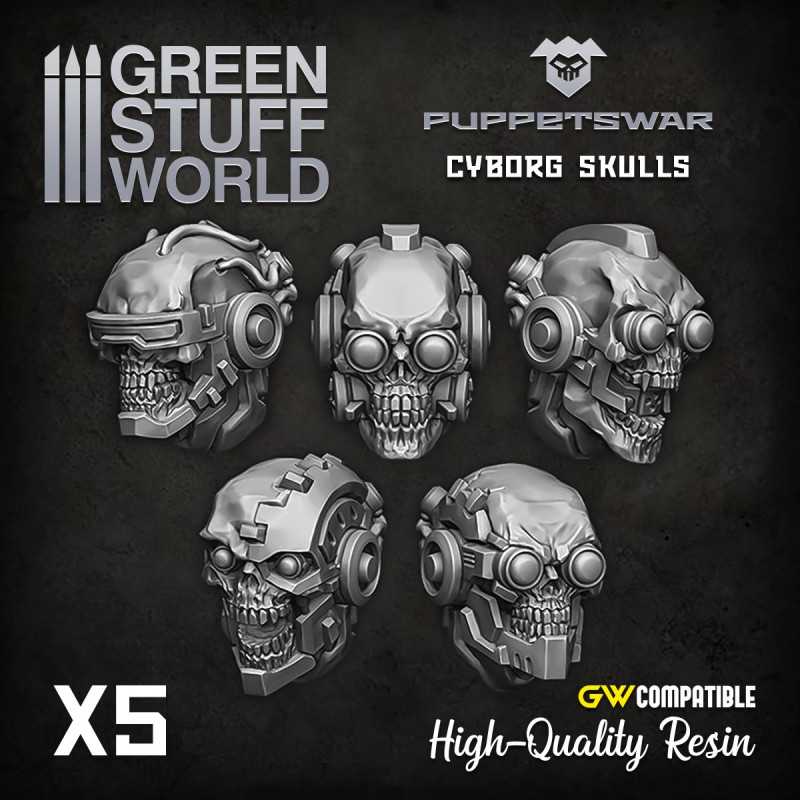 Cyborg Skulls Heads | Resin items