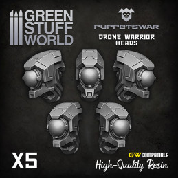 Drone Warrior Heads | Resin items