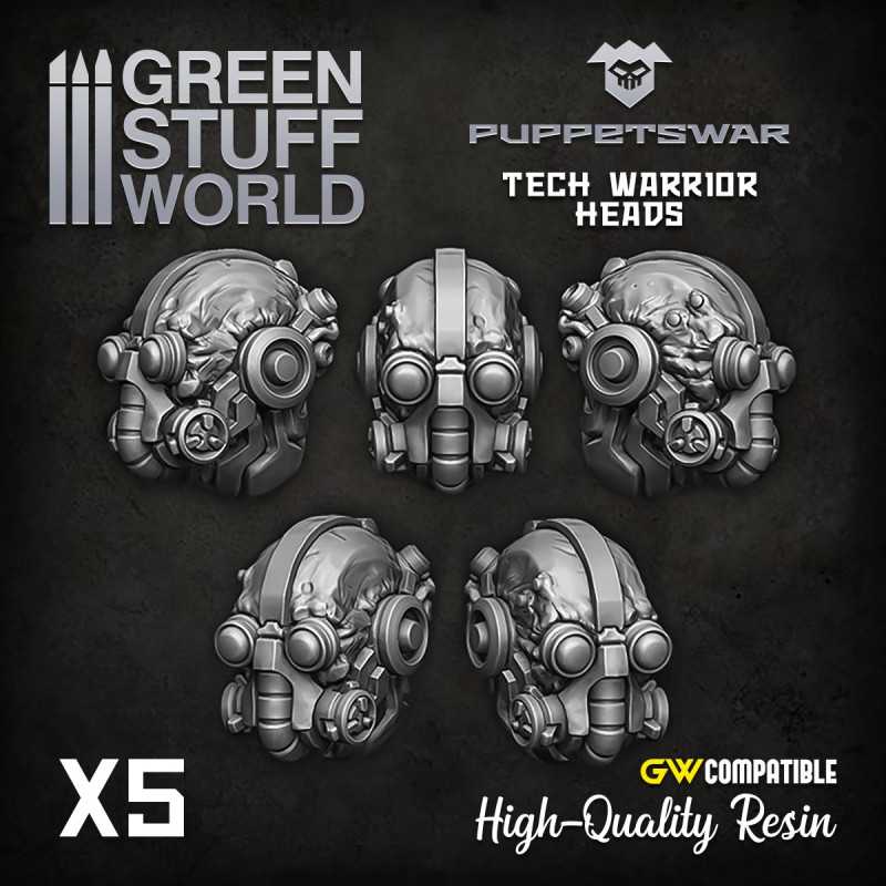 Tech Warrior heads | Resin items