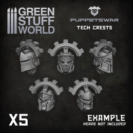 Tech Crests | Heads and helmets