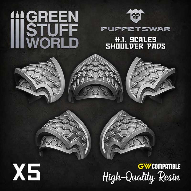 Scales shoulder pads 2 | Resin items