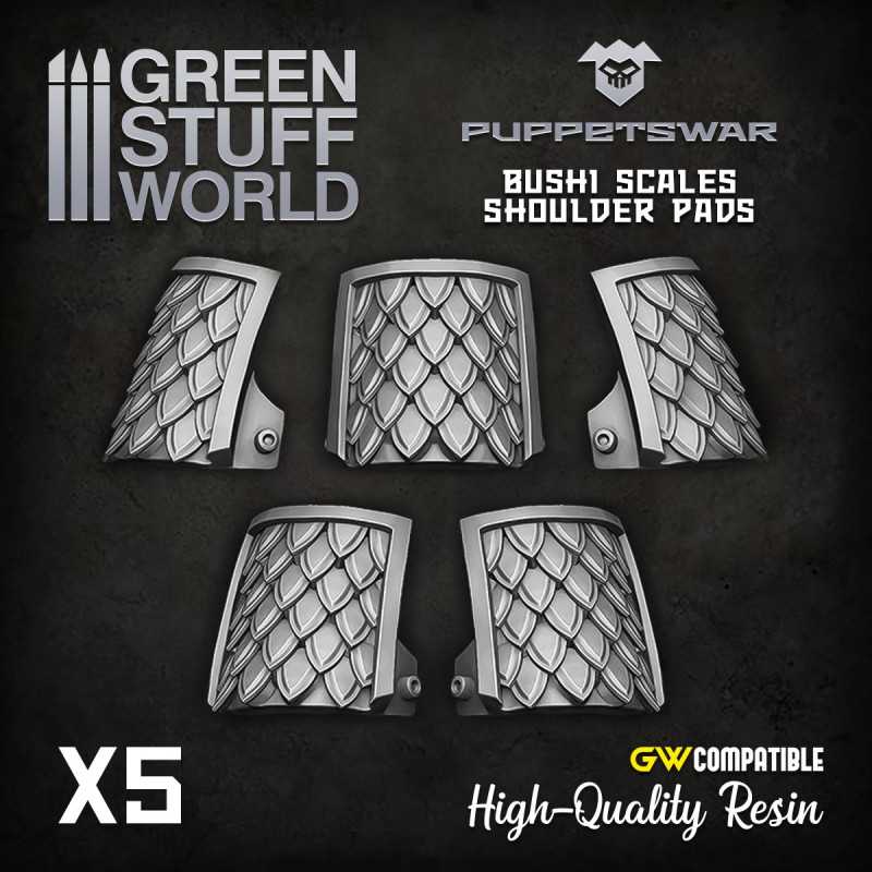 Bushi Scales shoulder pads | Resin items