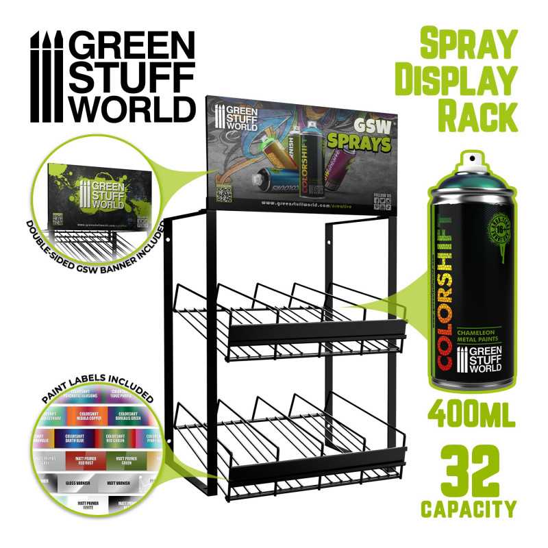 GSW SPRAY Display Rack | Paint Displays Metals GSW SPRAY Display Rack | Paint Displays Metals