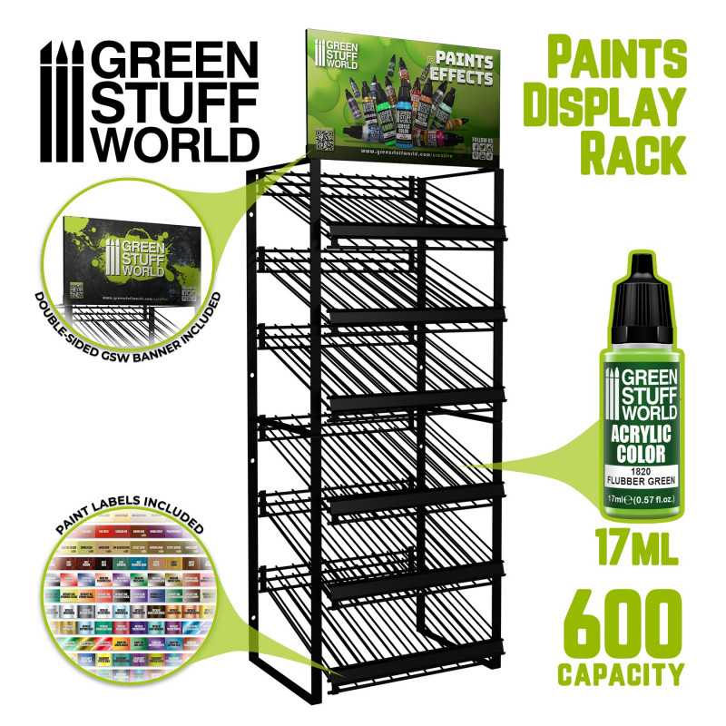 GSW Double Paint Display Rack | Farbdisplays aus Metall