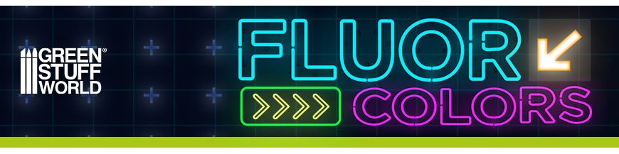 Fluorescent paints for modeling and crafts