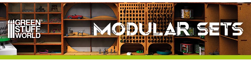 Organisateurs modulaires de peintures en bois