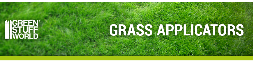 Static grass applicator