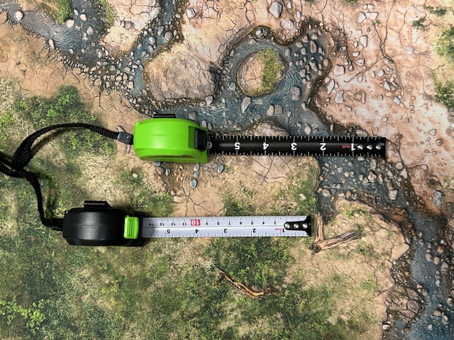 Tape measure for Wargames and Board Games